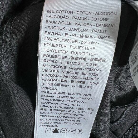 LEVI'S 535 SUPER SKINNY JEANS Black Size W28 L30 - Picture 16 of 16